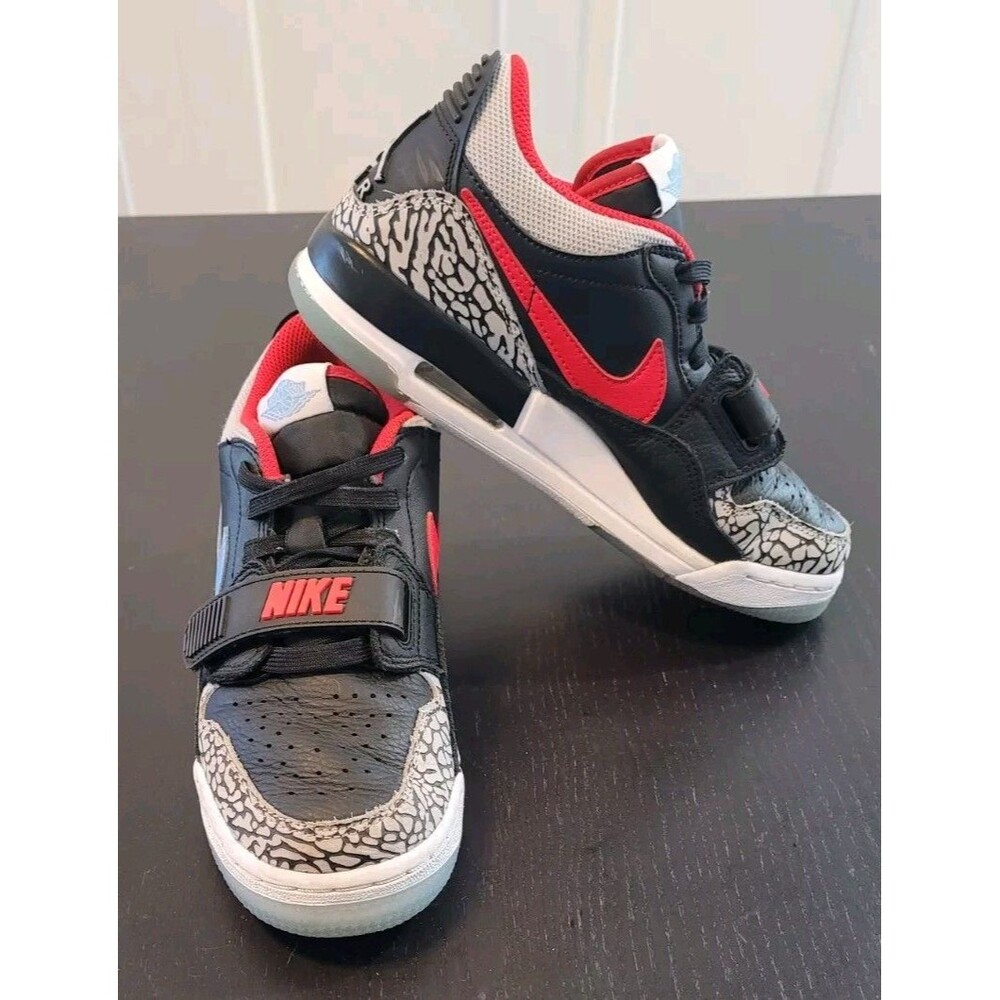 Nike Air Jordan Legacy 312 Low GS Black Blue Red CD9054-004 Size 5Y Women's 6.5